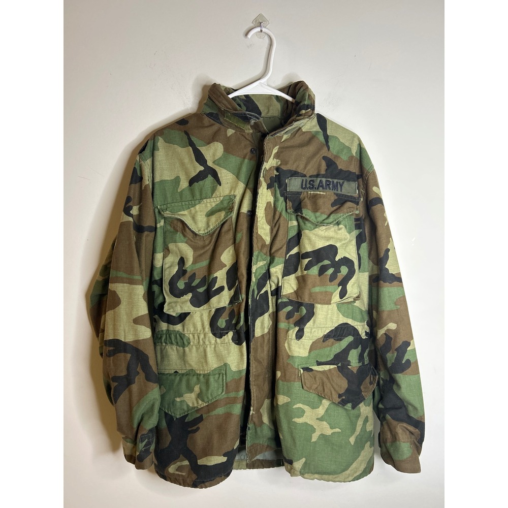 So-Sew Styles Camo 80s Field Military Jacket Mens Small Short